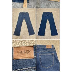Lauren Ralph Lauren Classic straight jeans womens sz 14 high rise blue denim